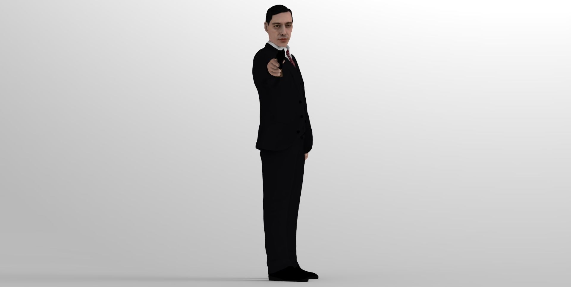 Al Pacino Michael Corleone Godfather full color 3D printing 3D print model_18