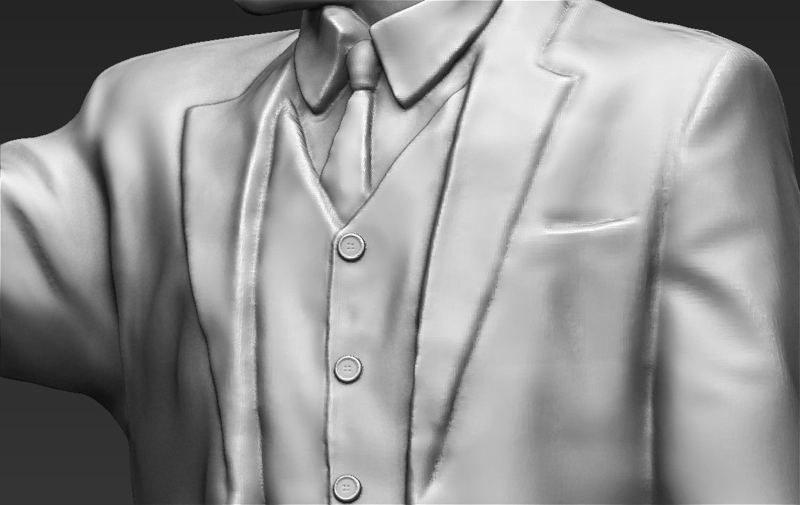 Al Pacino Michael Corleone Godfather full color 3D printing 3D print model_55