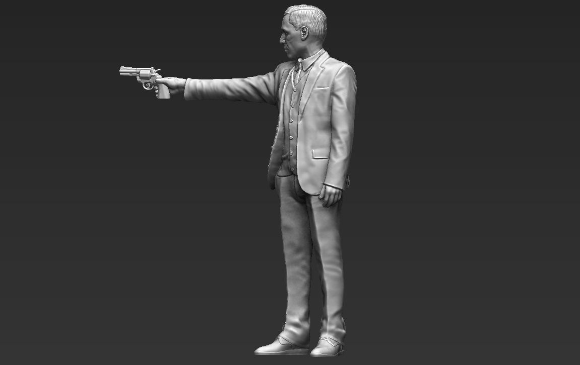 Al Pacino Michael Corleone Godfather full color 3D printing 3D print model_49