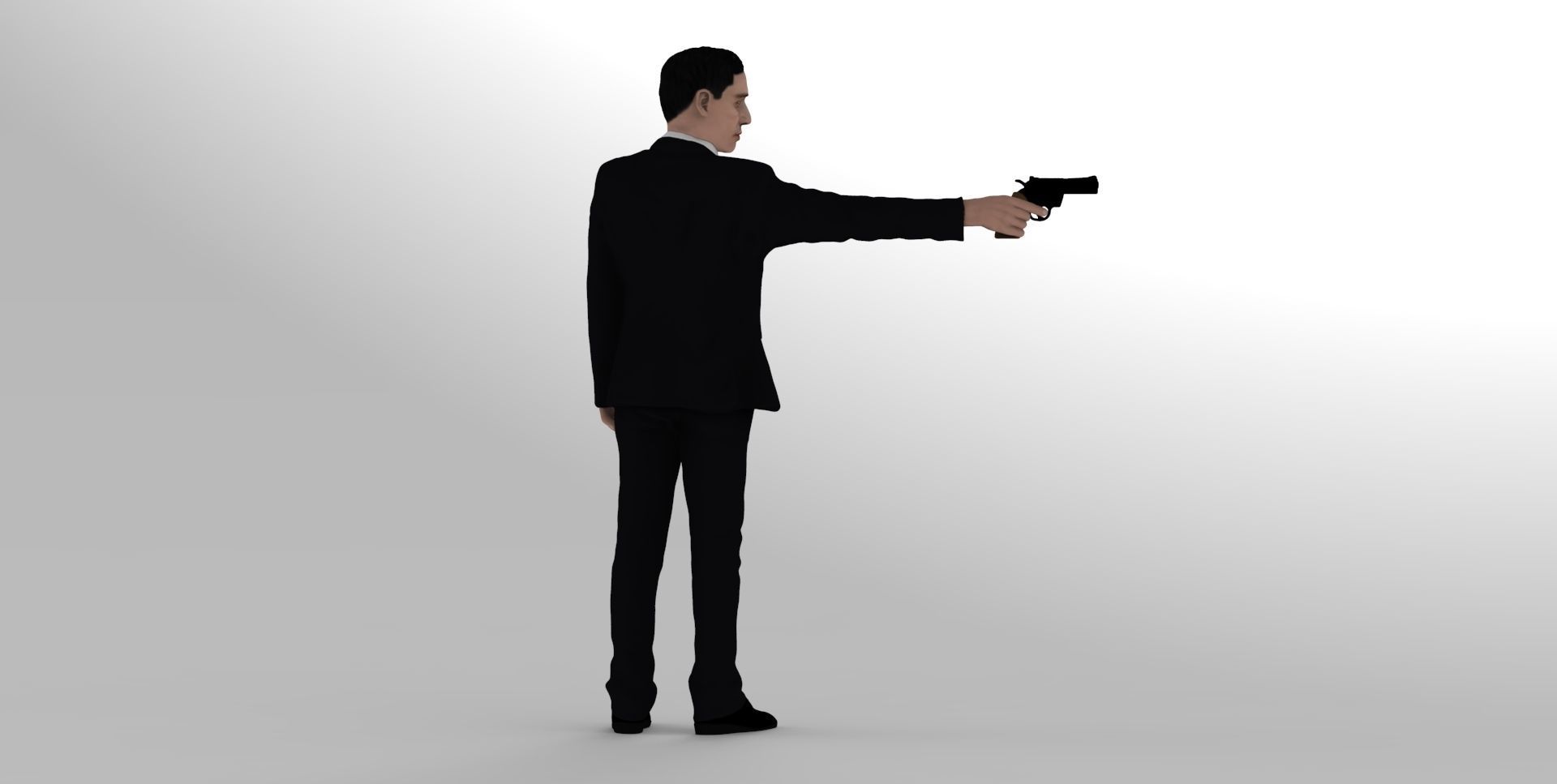 Al Pacino Michael Corleone Godfather full color 3D printing 3D print model_17