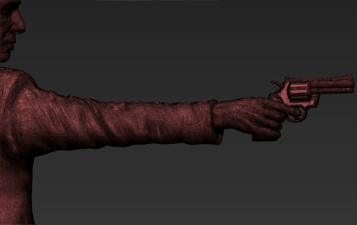 Al Pacino Michael Corleone Godfather full color 3D printing 3D print model_59