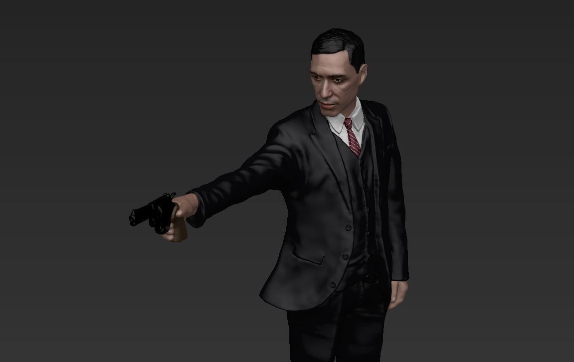 Al Pacino Michael Corleone Godfather full color 3D printing 3D print model_1