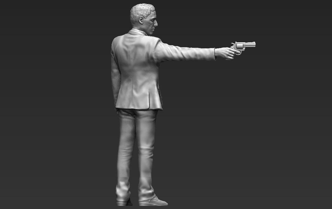Al Pacino Michael Corleone Godfather full color 3D printing 3D print model_36