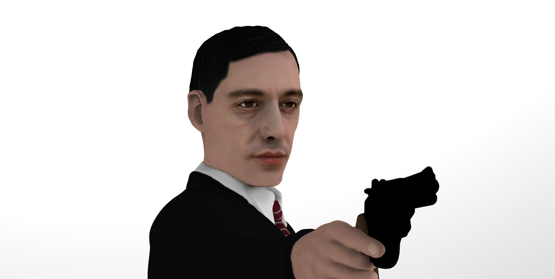 Al Pacino Michael Corleone Godfather full color 3D printing 3D print model_24