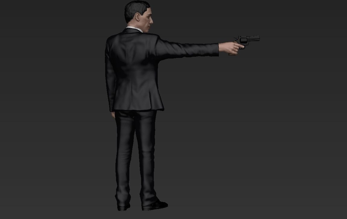 Al Pacino Michael Corleone Godfather full color 3D printing 3D print model_63