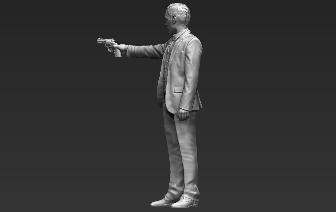 Al Pacino Michael Corleone Godfather full color 3D printing 3D print model_48