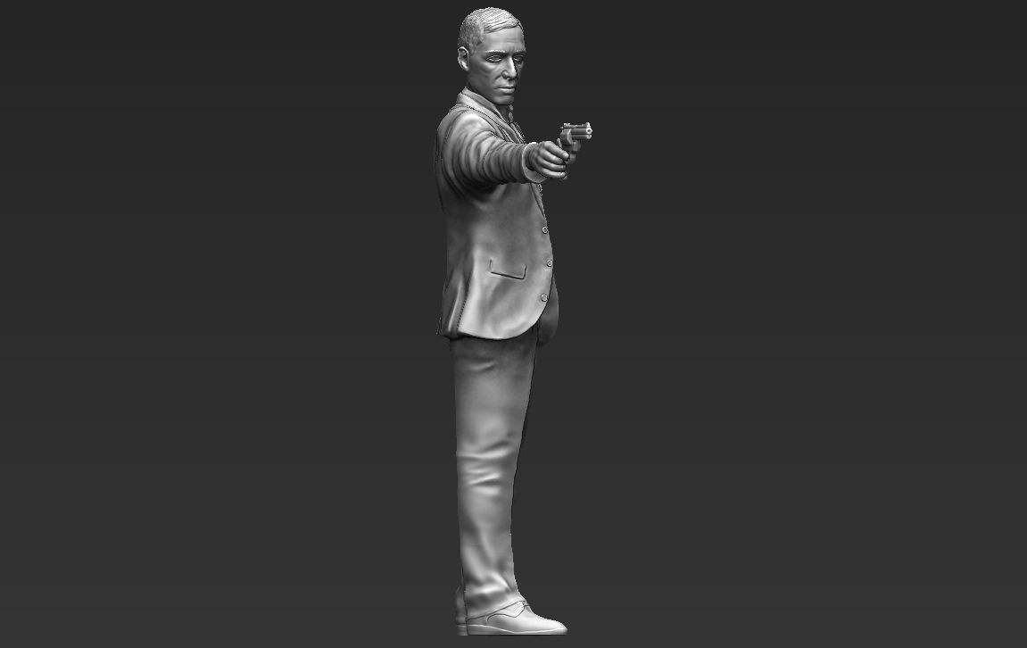 Al Pacino Michael Corleone Godfather full color 3D printing 3D print model_38