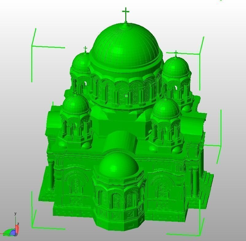 Soboras Iconic church of Kaunas Lithuania 3D print model_1