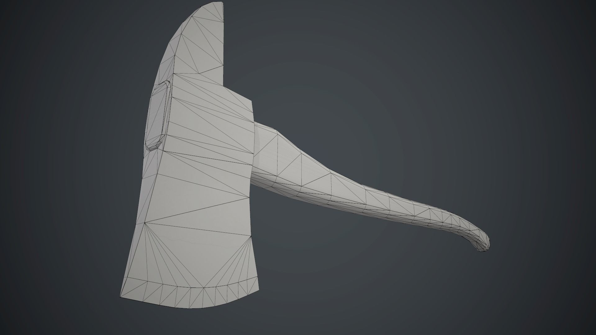 Fire Axe PBR Game Ready Low-poly 3D model_14