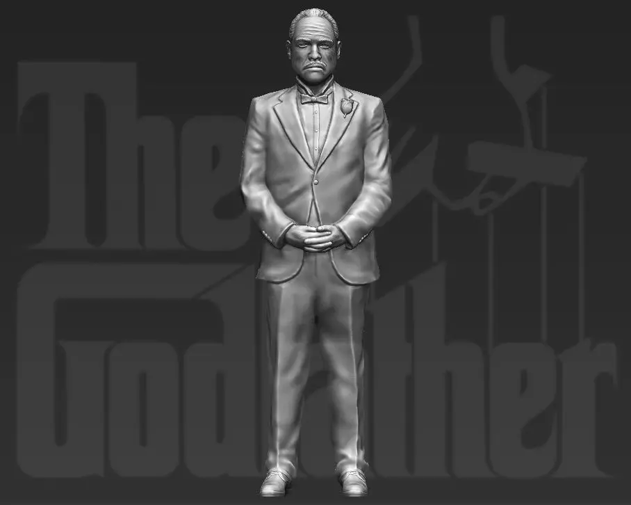 Marlon Brando Vito Corleone Godfather 3D printing ready stl obj 3D print model_0
