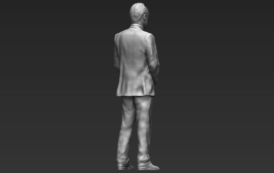 Marlon Brando Vito Corleone Godfather 3D printing ready stl obj 3D print model_4