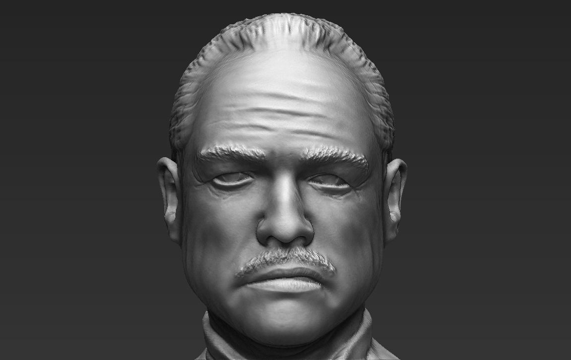 Marlon Brando Vito Corleone Godfather 3D printing ready stl obj 3D print model_18