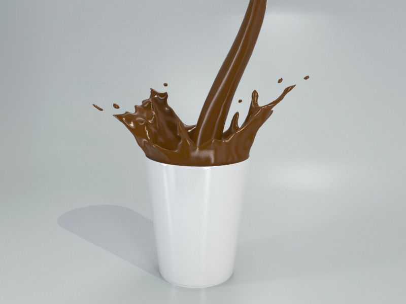 Liquid Splash - Wave Ripple and Glass 3D model_1