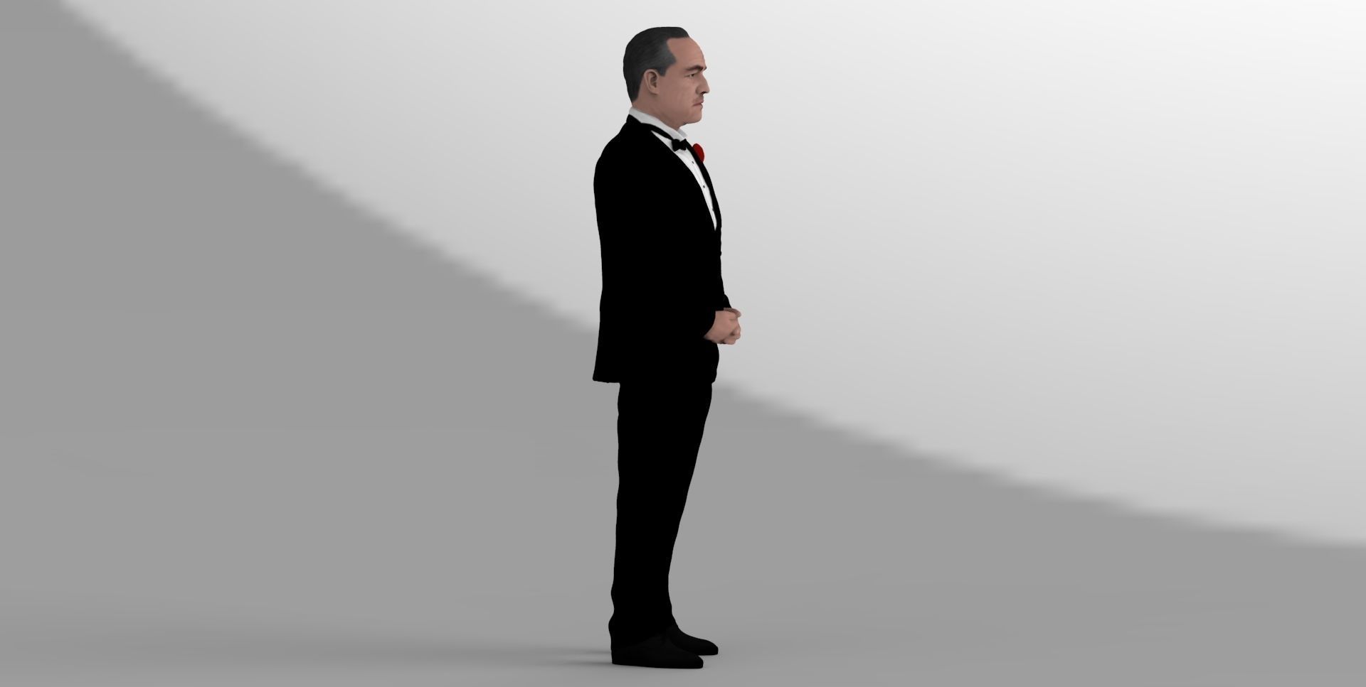 Marlon Brando Vito Corleone Godfather full color 3D printing 3D print model_15