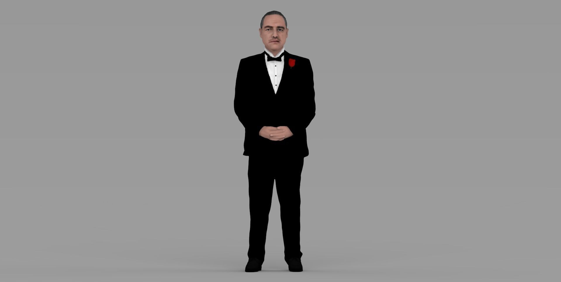 Marlon Brando Vito Corleone Godfather full color 3D printing 3D print model_7
