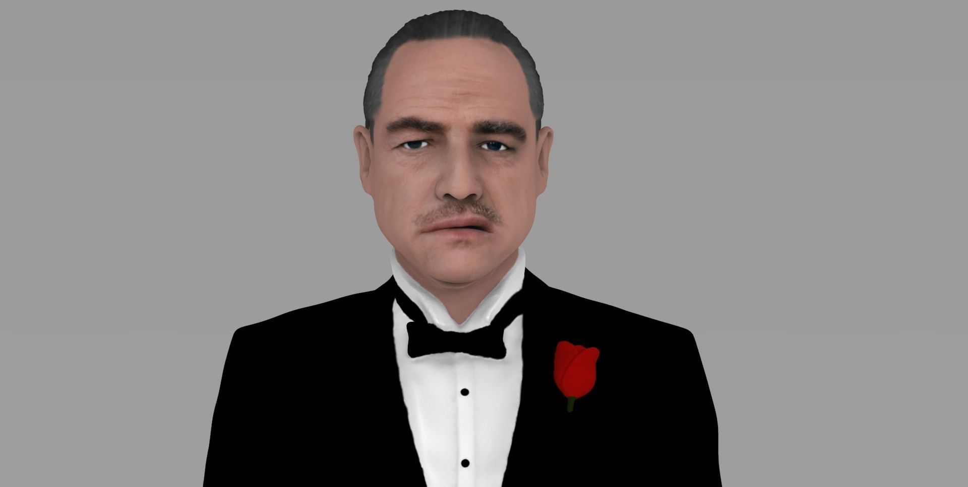Marlon Brando Vito Corleone Godfather full color 3D printing 3D print model_8