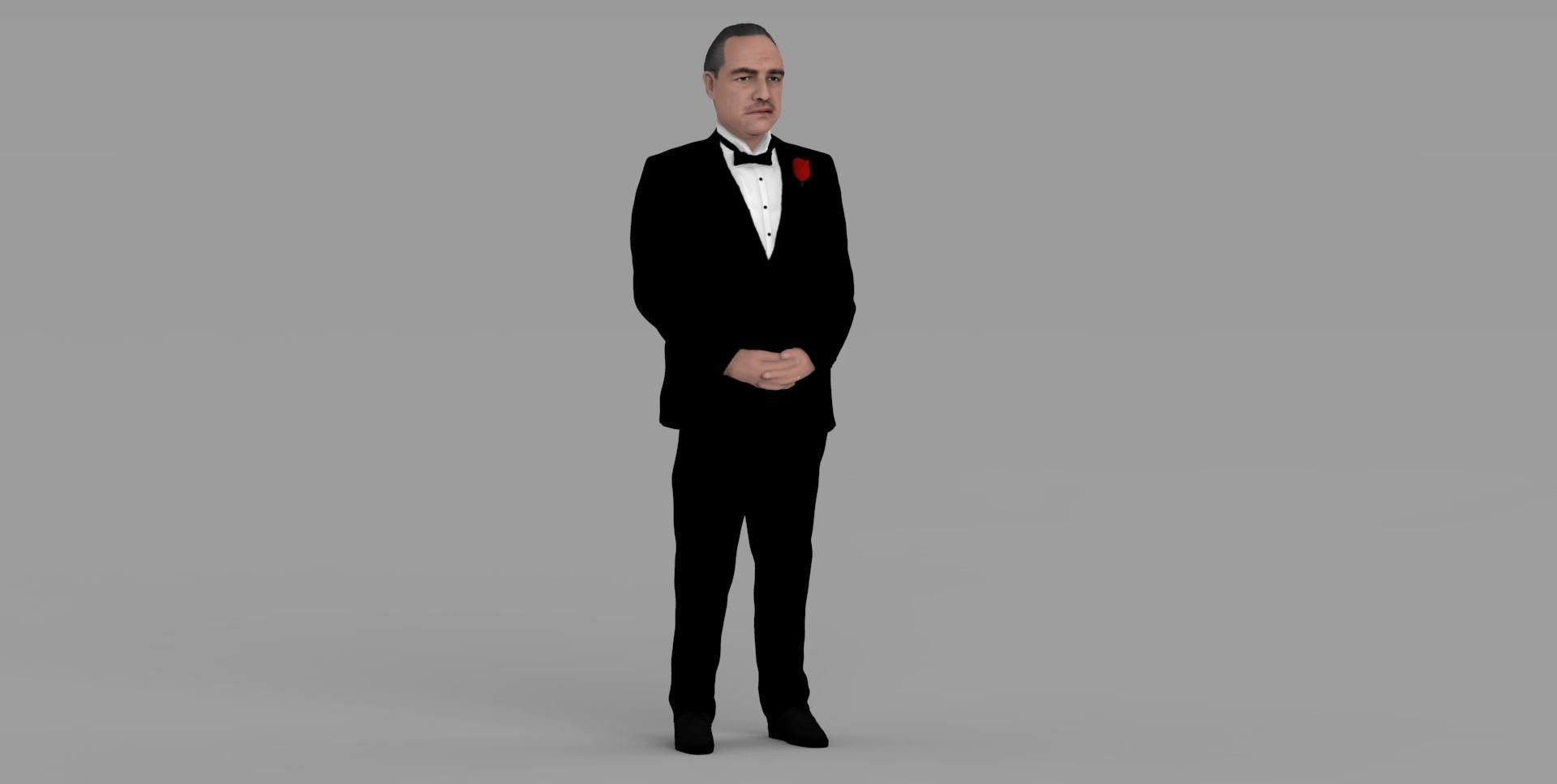 Marlon Brando Vito Corleone Godfather full color 3D printing 3D print model_19