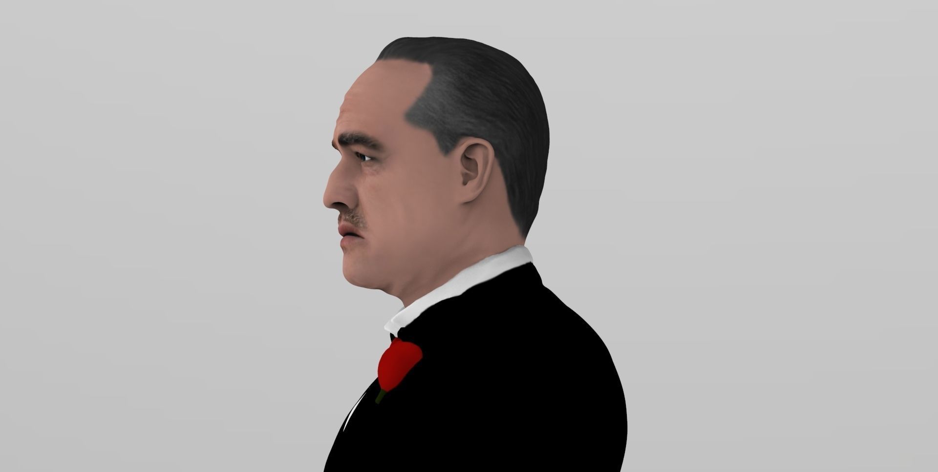Marlon Brando Vito Corleone Godfather full color 3D printing 3D print model_22