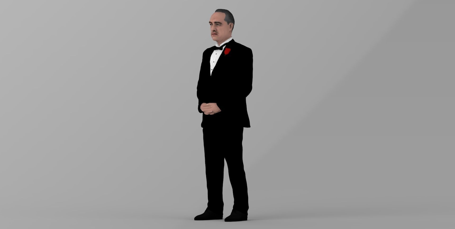 Marlon Brando Vito Corleone Godfather full color 3D printing 3D print model_18