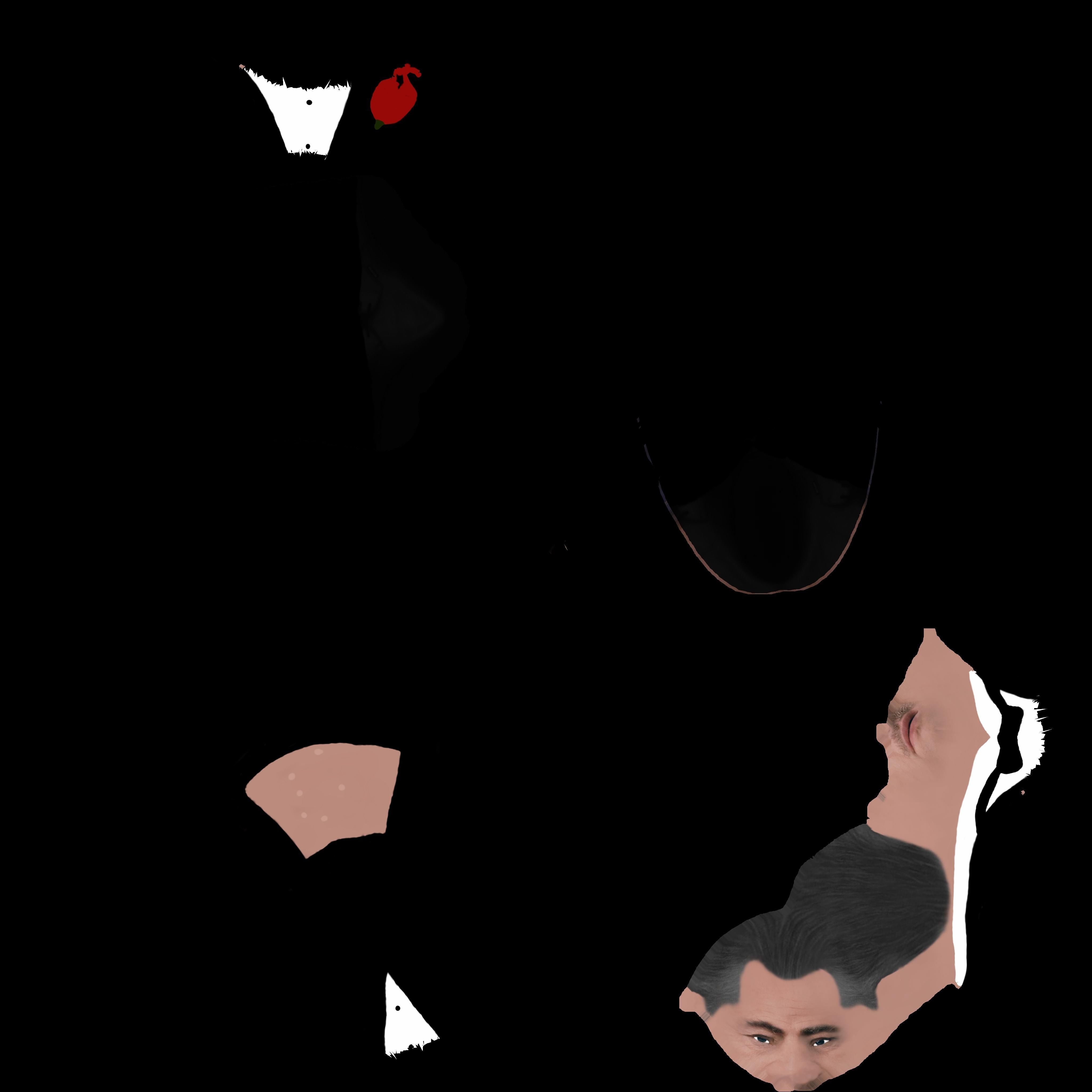 Marlon Brando Vito Corleone Godfather full color 3D printing 3D print model_55