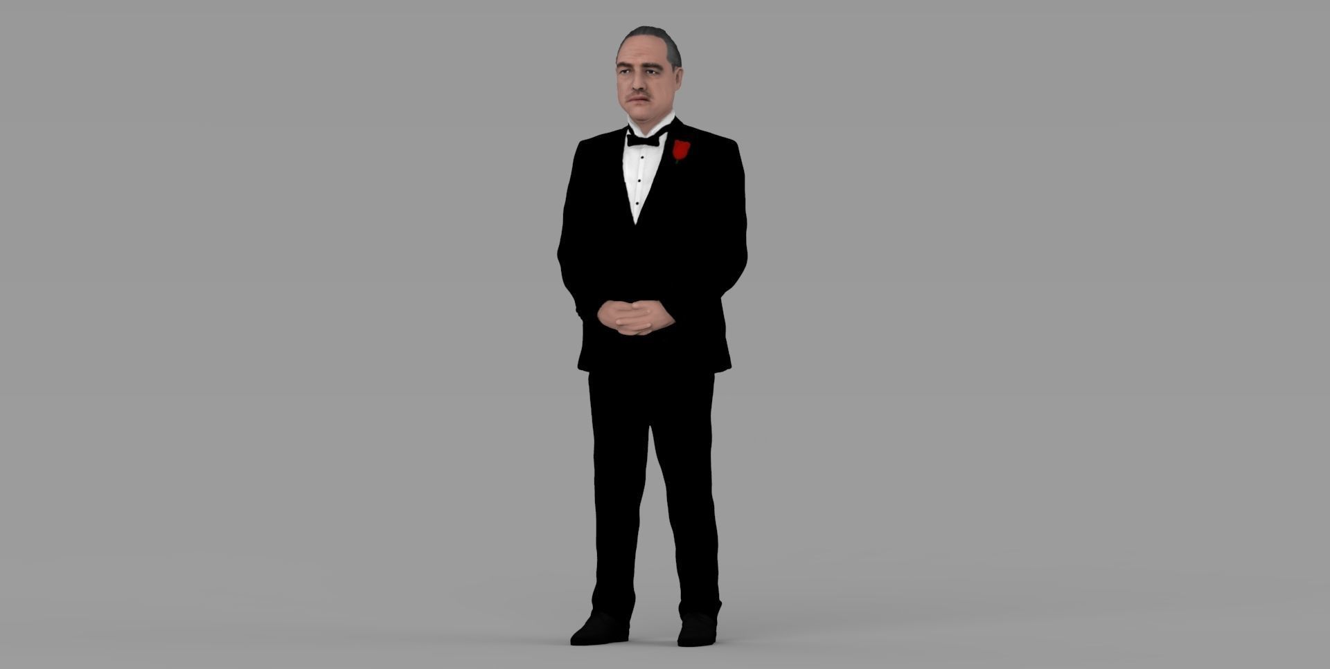 Marlon Brando Vito Corleone Godfather full color 3D printing 3D print model_10