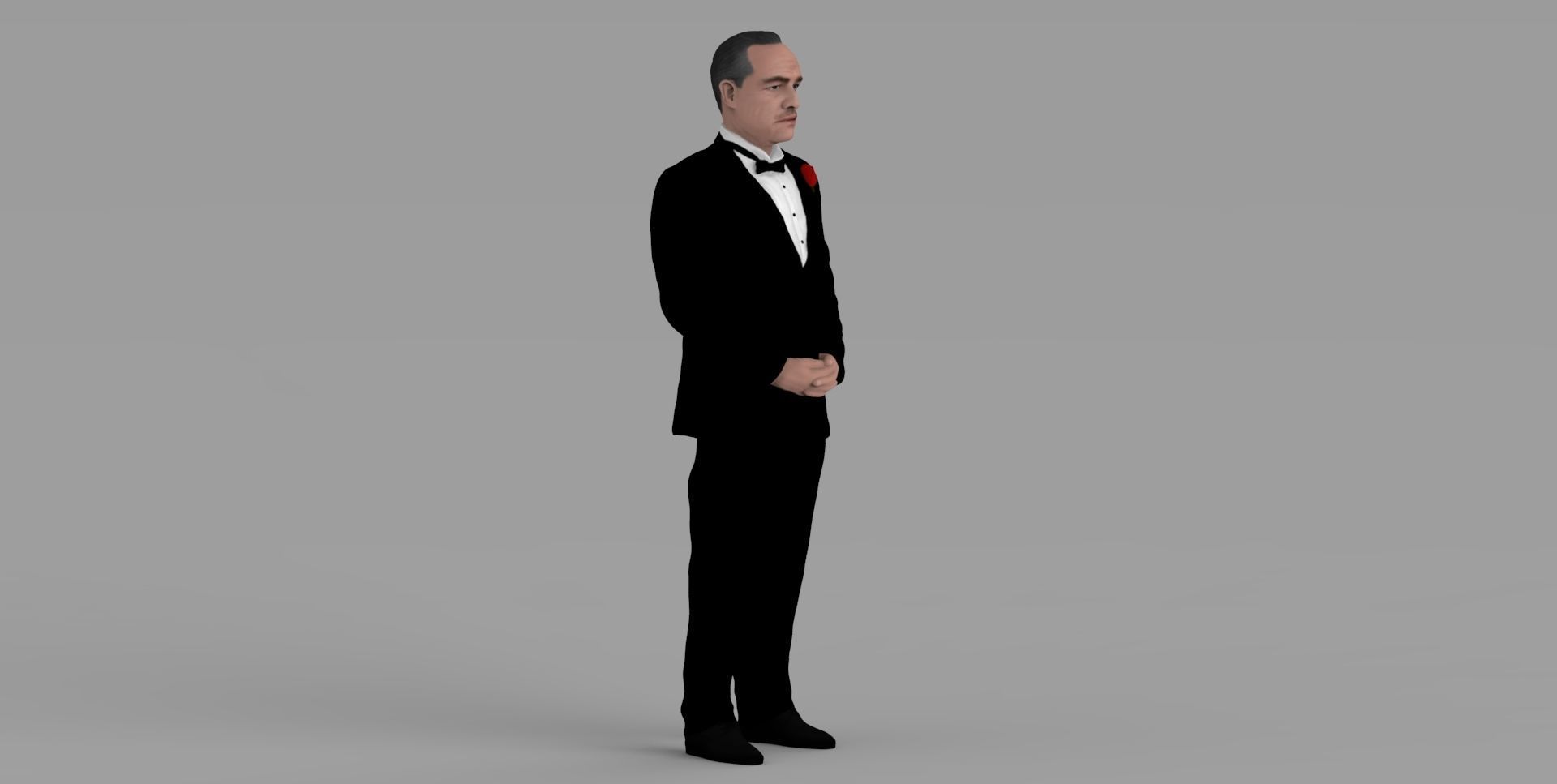 Marlon Brando Vito Corleone Godfather full color 3D printing 3D print model_17