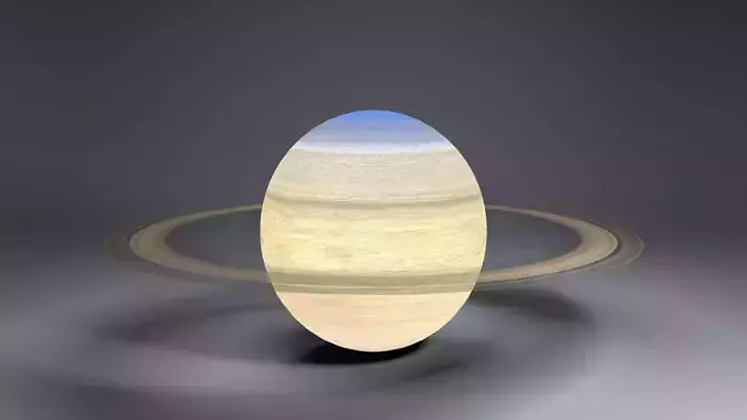 Saturn 4k Globe 3D model