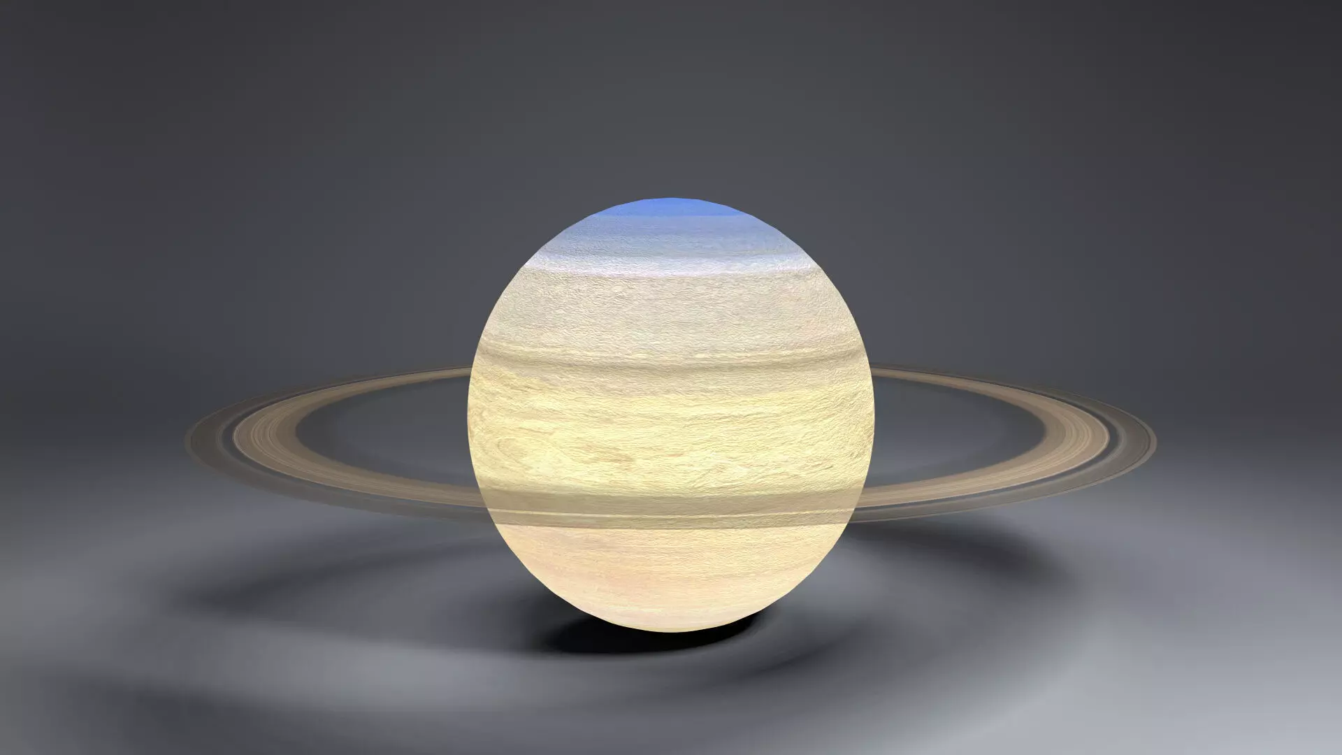 Saturn 4k Globe 3D model_0