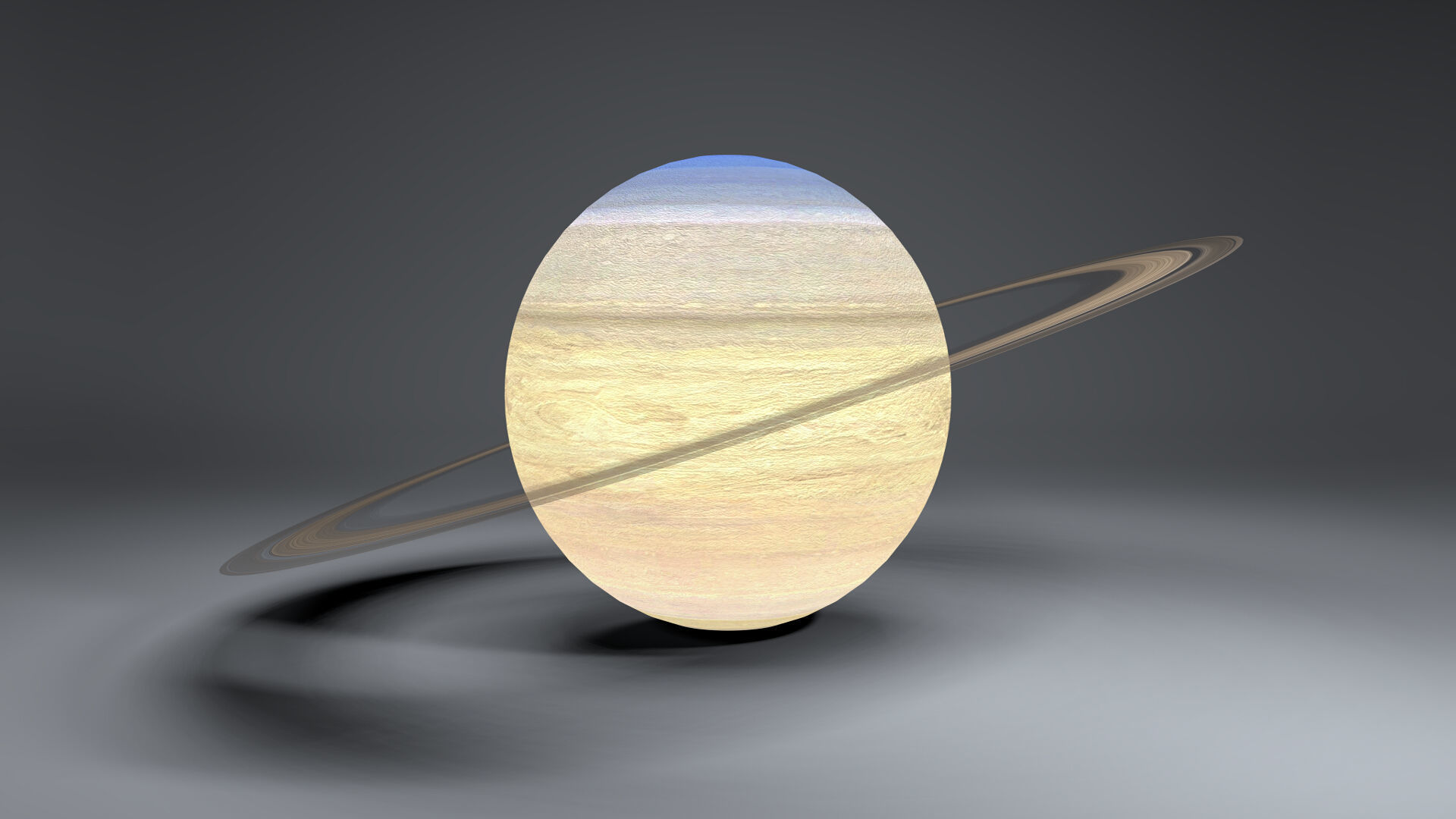 Saturn 4k Globe 3D model_1