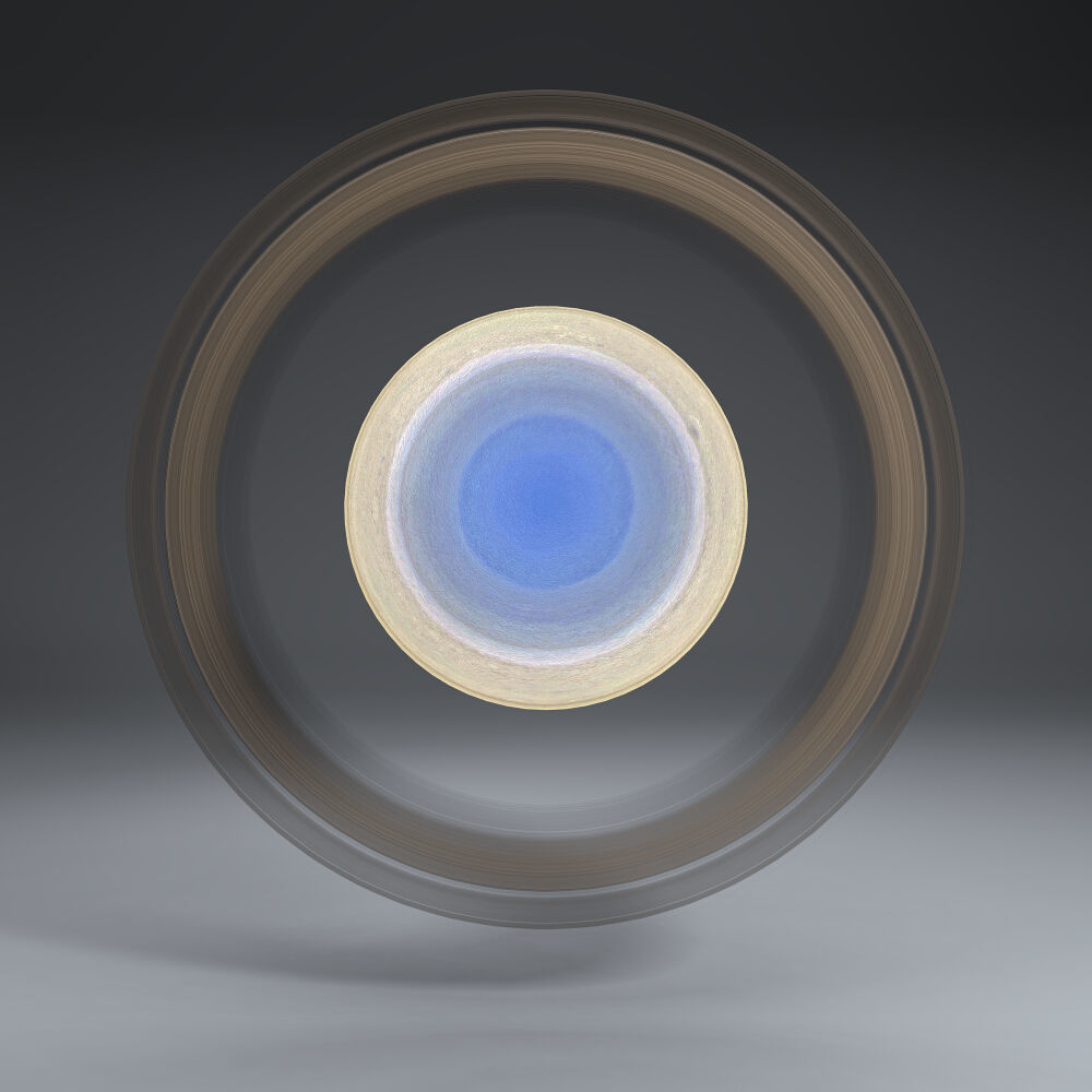 Saturn 4k Globe 3D model_3