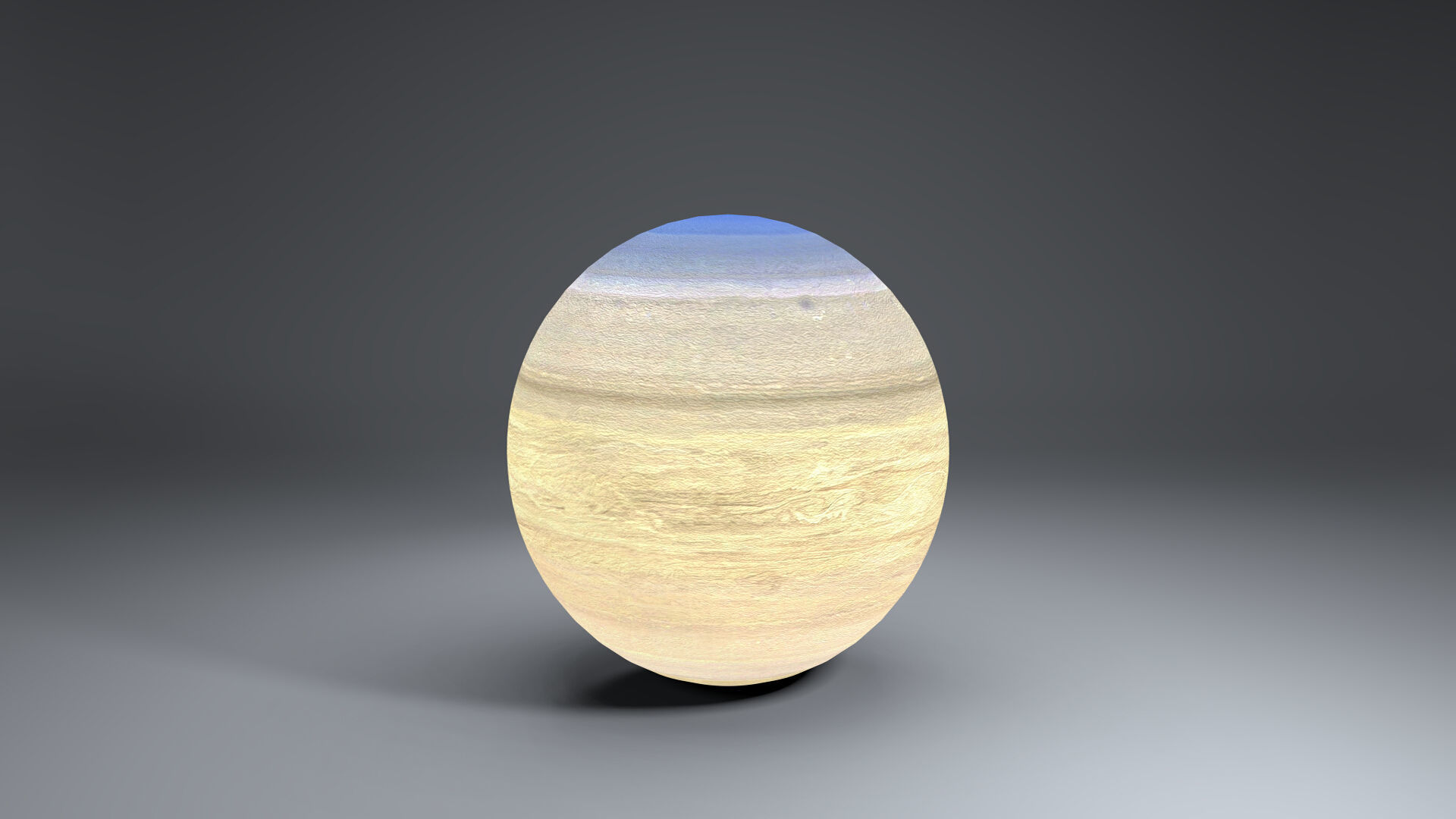 Saturn 4k Globe 3D model_4