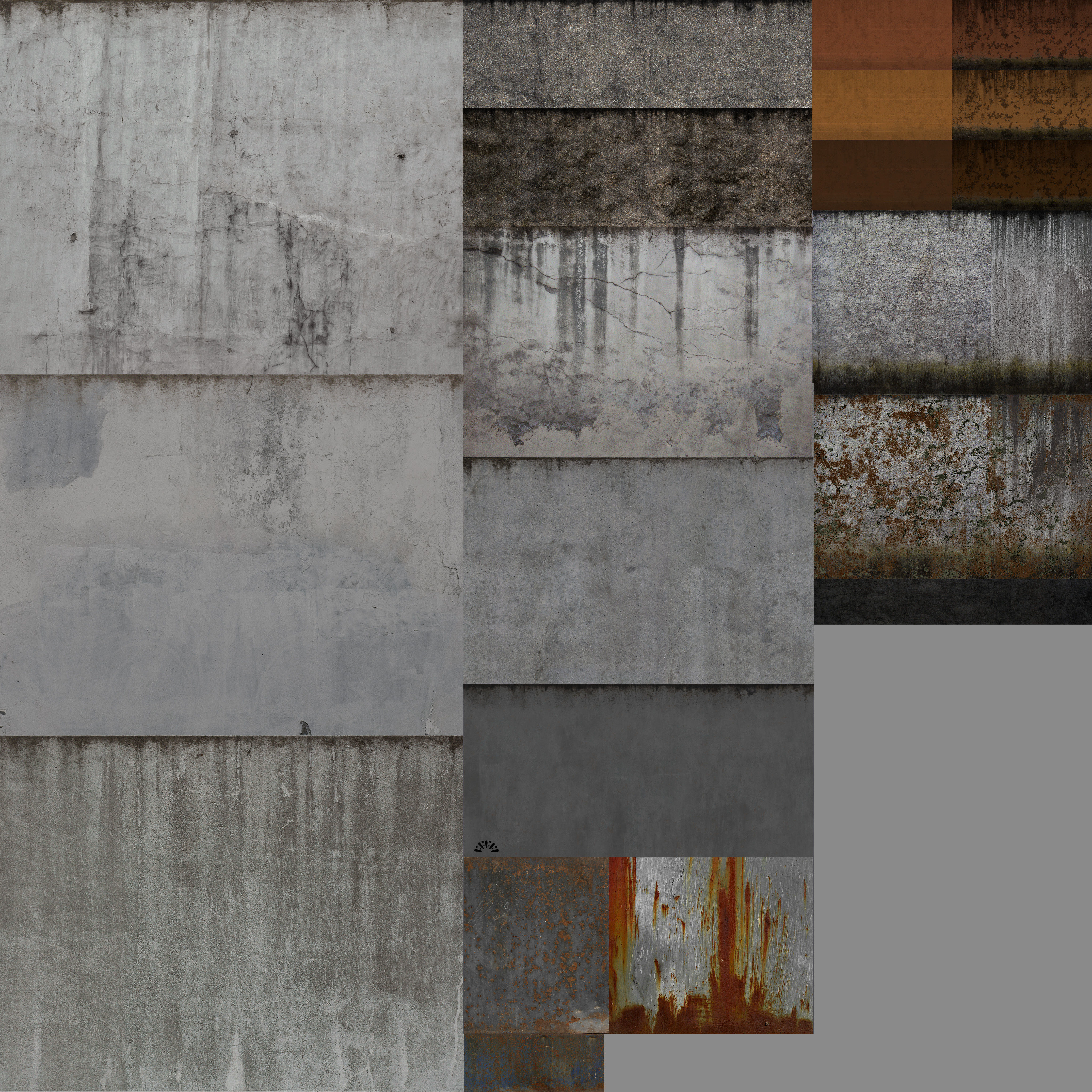 Chimneys and vents  Low-poly 3D model_15