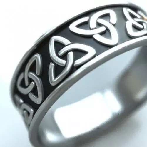 Celtic Ring Triquetra 3D print model