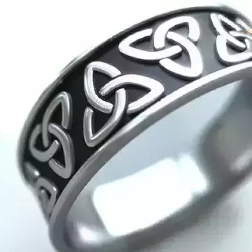 Celtic Ring Triquetra 3D print model