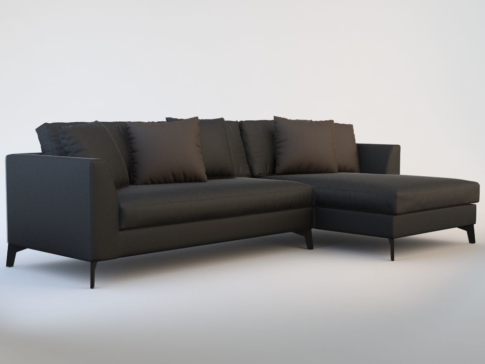 Lewis Up Sofa modular 3D model_7