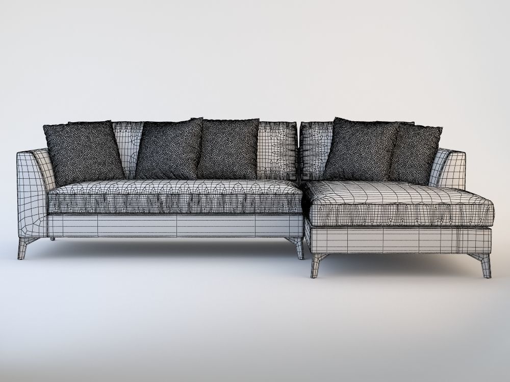 Lewis Up Sofa modular 3D model_5