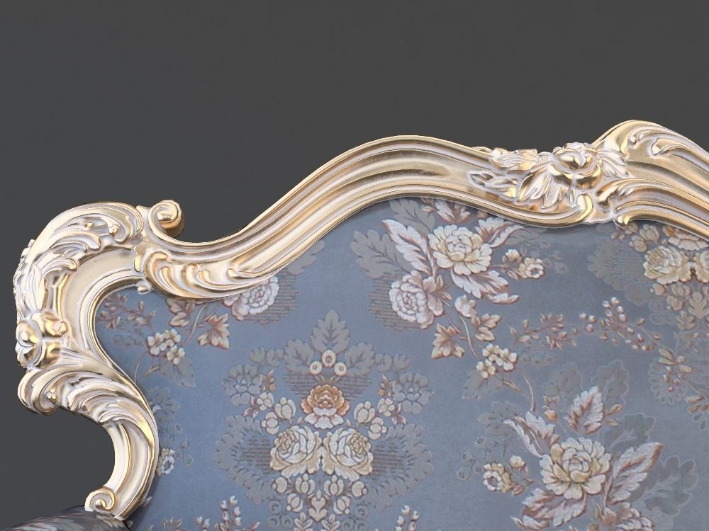 Baroque sofa 3D model_6