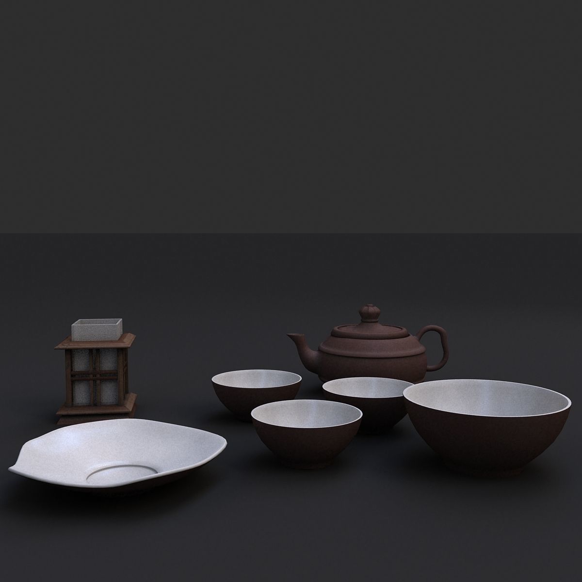 dishes china 3D model_8
