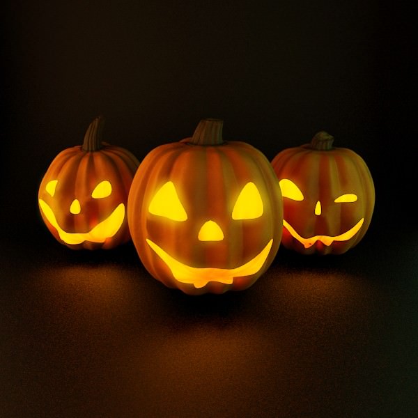 Halloween Pumpkins 3D model_1