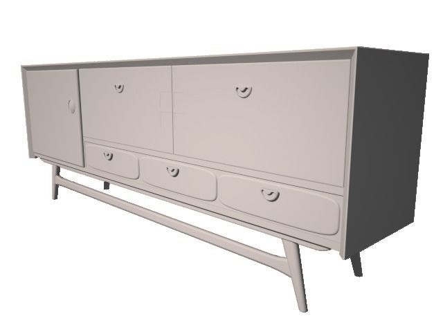 50s Dresser 3D model_3