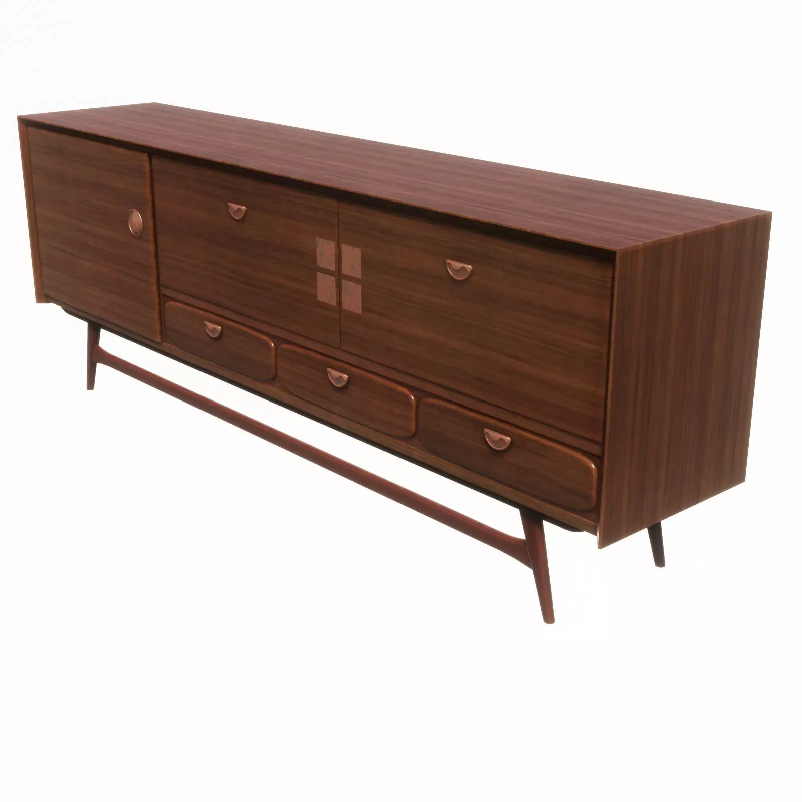 50s Dresser 3D model_0