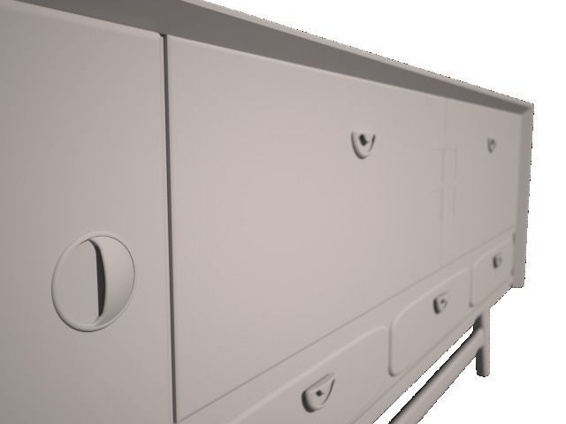 50s Dresser 3D model_5