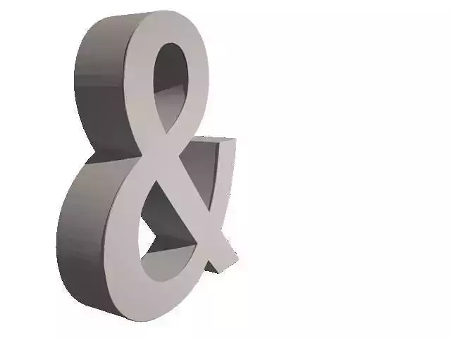 AndSign ampersand Free 3D model