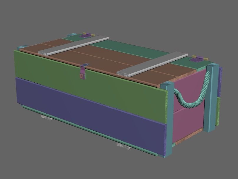 Army Crate Free 3D model_6