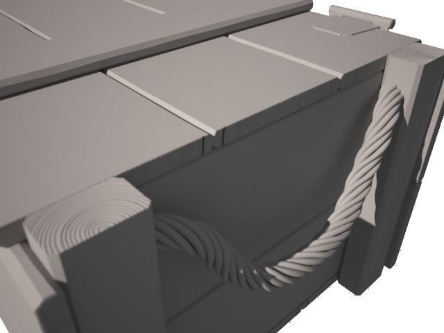 Army Crate Free 3D model_5