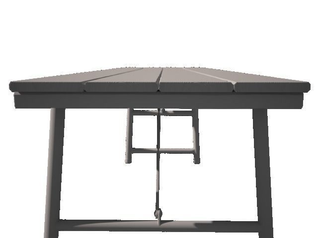 Foldable Army Table 3D model_4