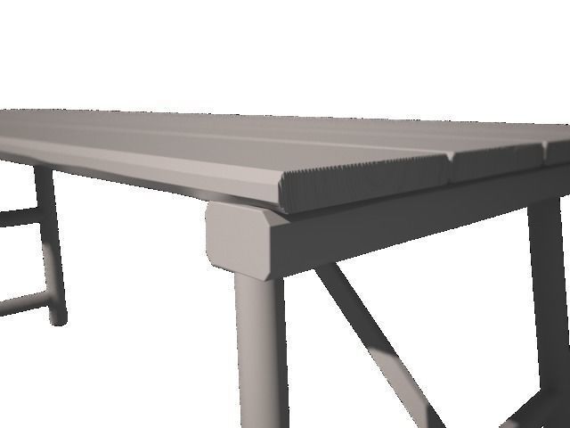 Foldable Army Table 3D model_5