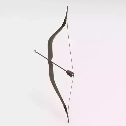 Antique Arch Arrow Low-poly 3D model