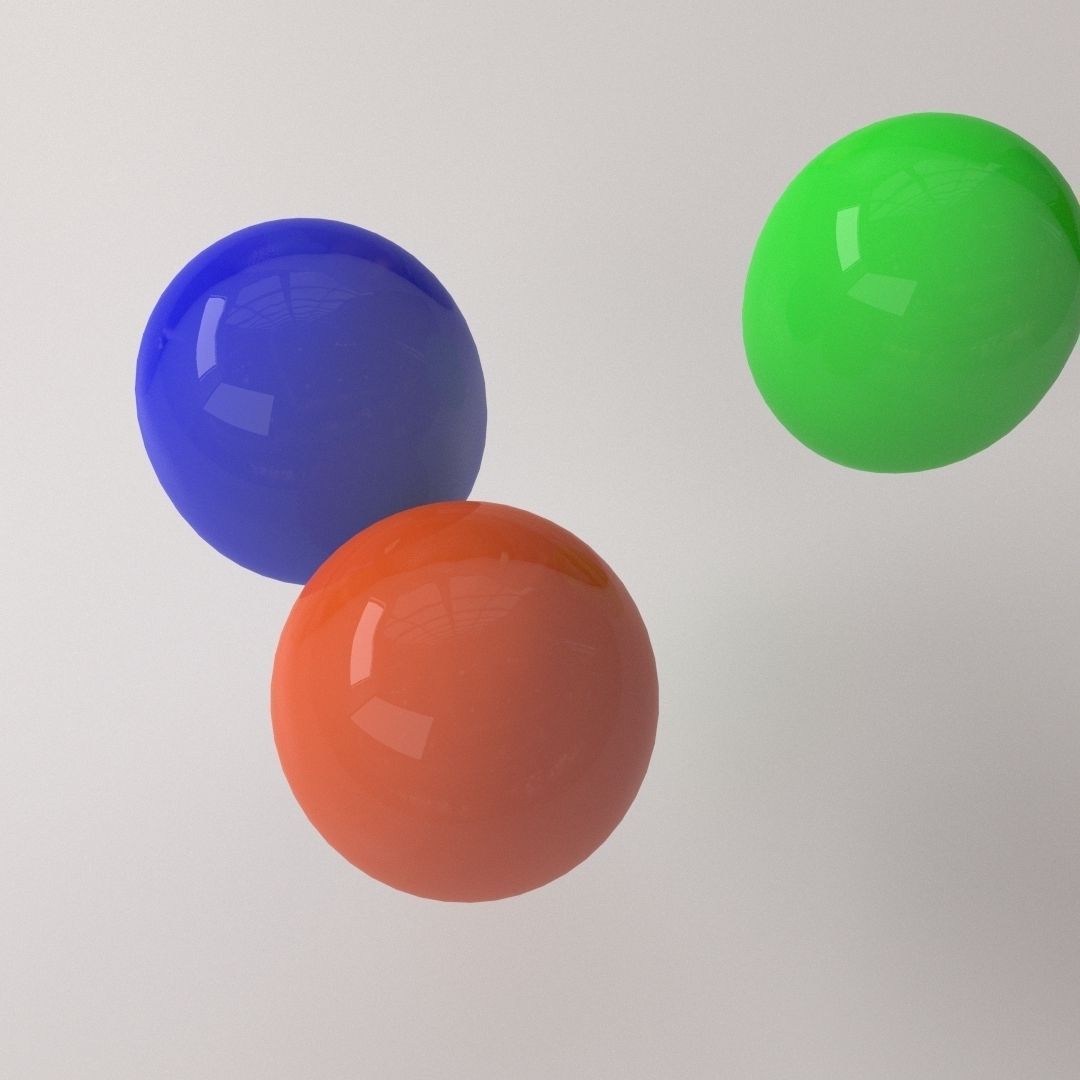 Balloon three balloons 3D model_2