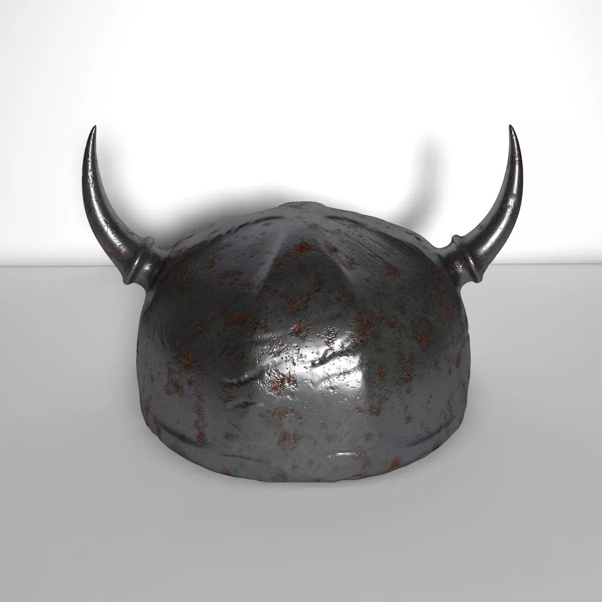 Viking Helmet Low-poly 3D model_0